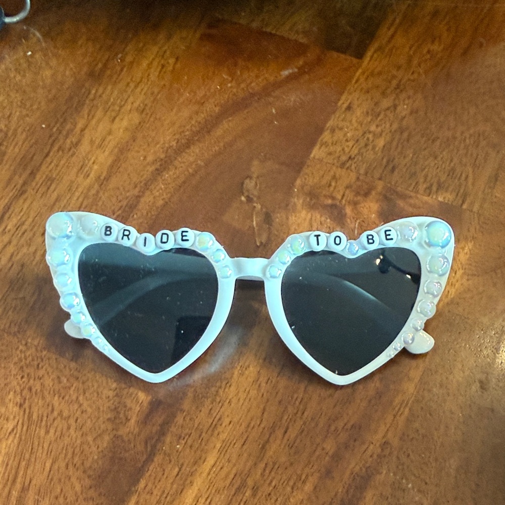 Bride to Be Heart Sunglasses